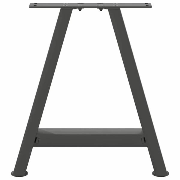 Couchtischbeine A-Form 2 Stk. Anthrazit 50x(42-43) cm Stahl