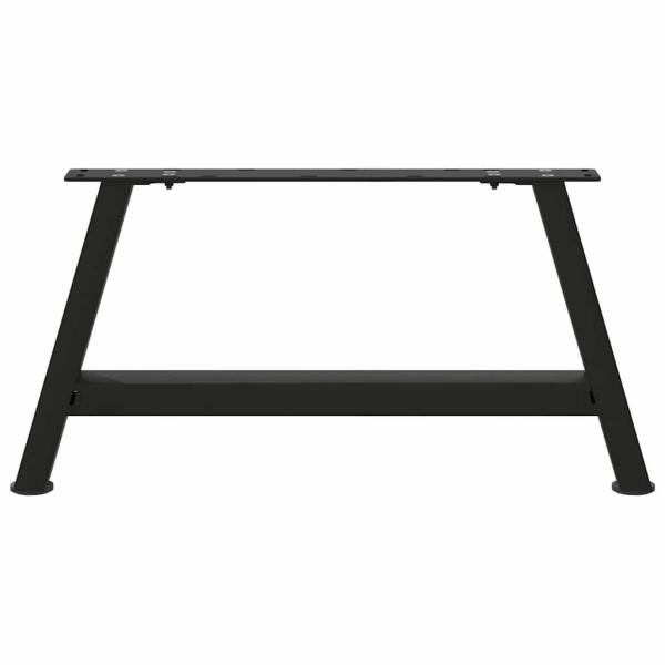 Couchtischbeine A-Form 2 Stk. Schwarz 60x(30-31) cm Stahl