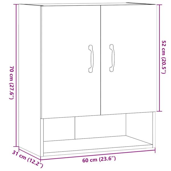 Wandschrank Altholz-Optik 60x31x70 cm Holzwerkstoff
