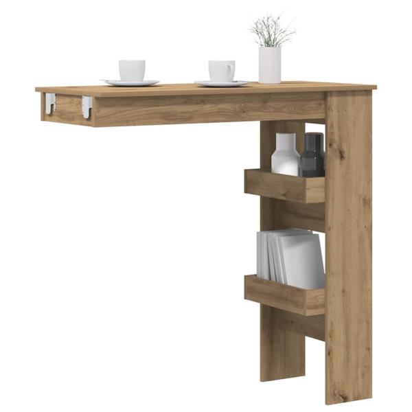 ARDEBO.de - Wand-Bartisch Artisan-Eiche 102x45x103,5 cm Holzwerkstoff