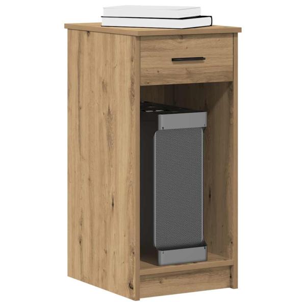 ARDEBO.de - Computerschrank mit Schublade Artisan-Eiche 35x45x77 cm