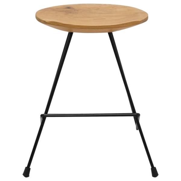 Hocker 2 Stk. Teak Massivholz