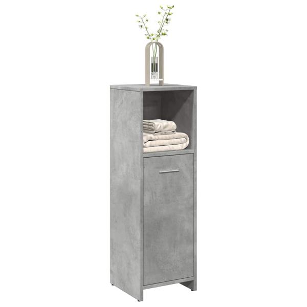 ARDEBO.de - Badezimmerschrank Betongrau 30x30x95 cm Holzwerkstoff