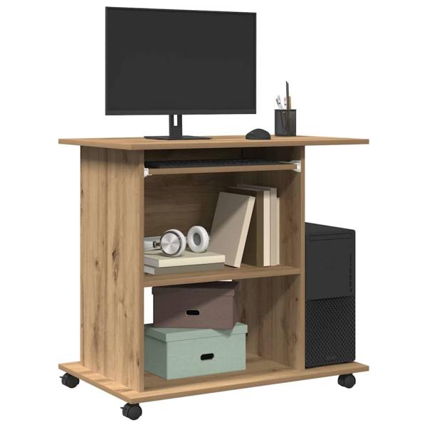 ARDEBO.de - Schreibtisch Artisan-Eiche 80x50x75 cm Holzwerkstoff