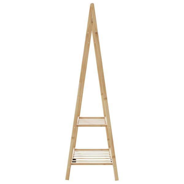 Kleiderständer mit Ablagen 96x45,5x150,5 cm Bambus