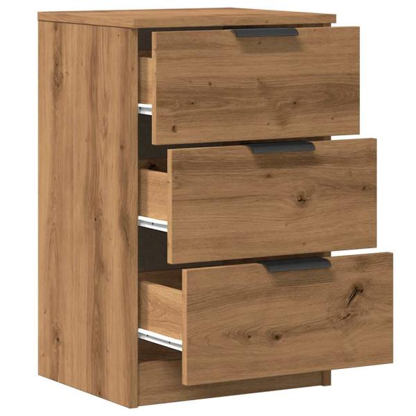 Nachttische 2 Stk. Artisan-Eiche 40x36x65 cm Holzwerkstoff