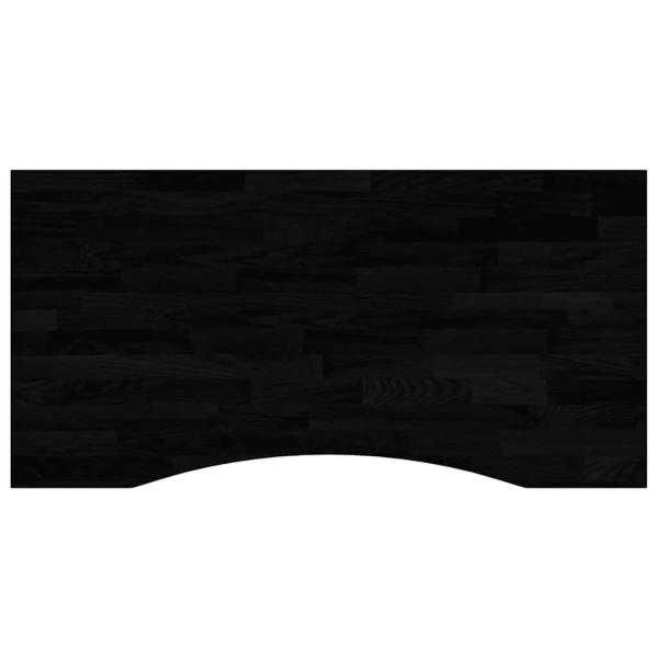 Schreibtischplatte Dunkelbraun 100x50x2,5 cm Massivholz Eiche