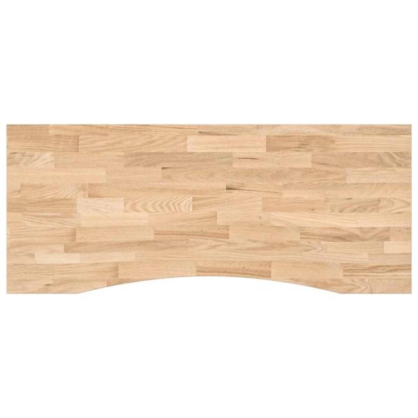 Schreibtischplatte Unbehandelt 120x60x2,5 cm Massivholz Eiche
