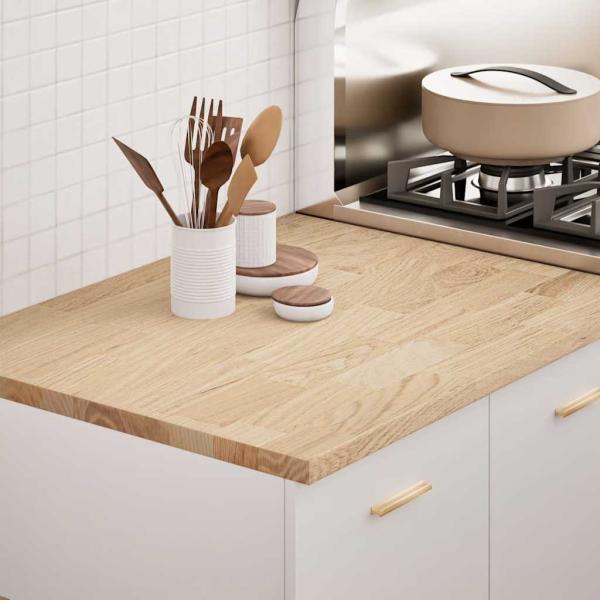 ARDEBO.de - Küchenarbeitsplatte 80x63,5x2,7 cm Massivholz Eiche Rechteckig