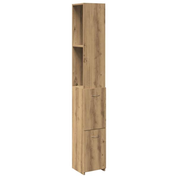 ARDEBO.de - Badschrank Artisan-Eiche 25x25x170 cm Holzwerkstoff