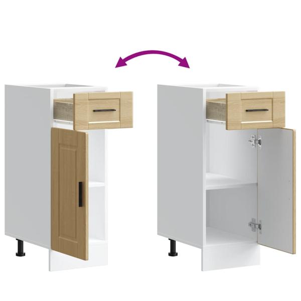 Küchenunterschrank Porto Sonoma-Eiche Holzwerkstoff