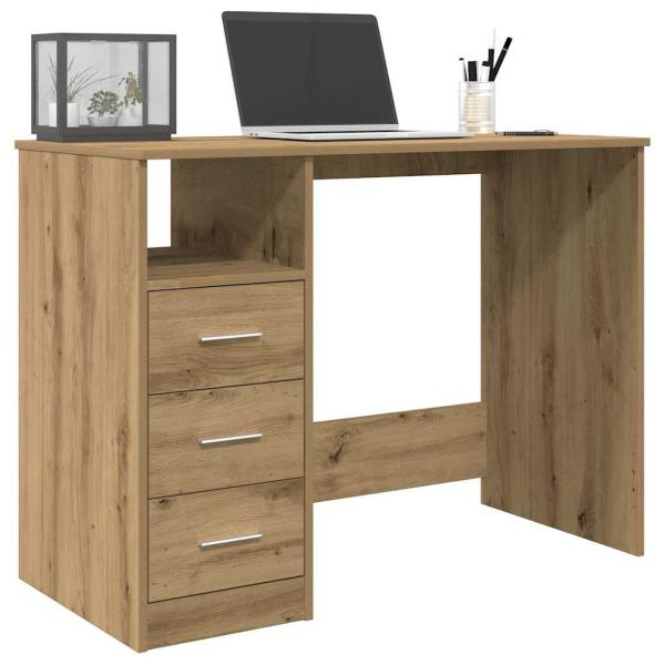 ARDEBO.de - Schreibtisch Artisan-Eiche 102x76x50 cm Holzwerkstoff