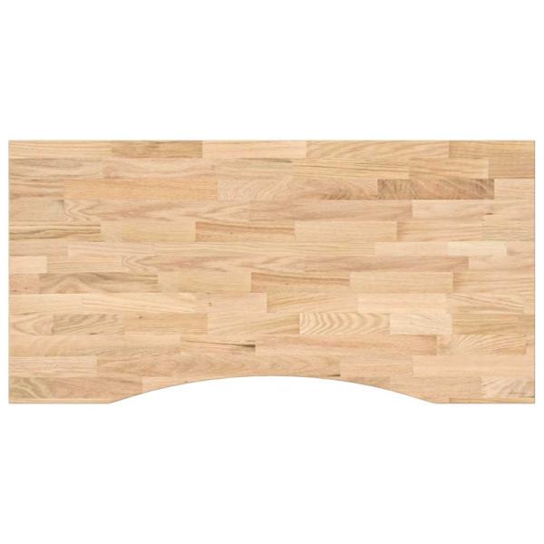 ARDEBO.de - Schreibtischplatte Unbehandelt 100x50x2,5 cm Massivholz Eiche