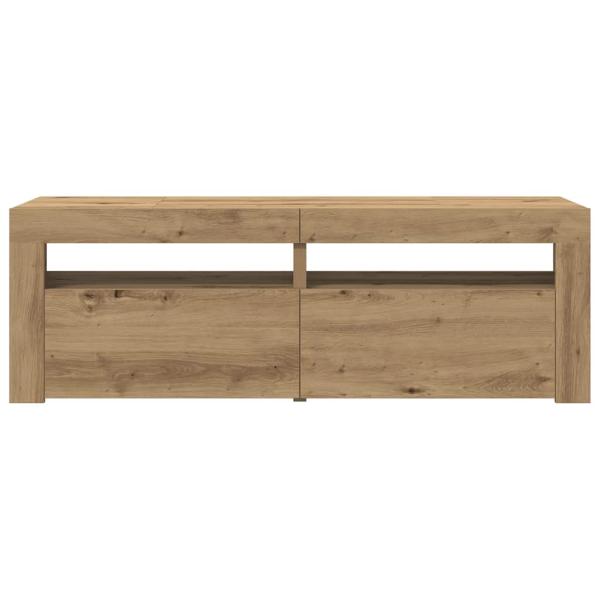 TV-Schrank mit LED Artisan-Eiche 120x35x40 cm Holzwerkstoff
