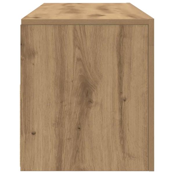 TV-Schrank mit LED Artisan-Eiche 120x35x40 cm Holzwerkstoff