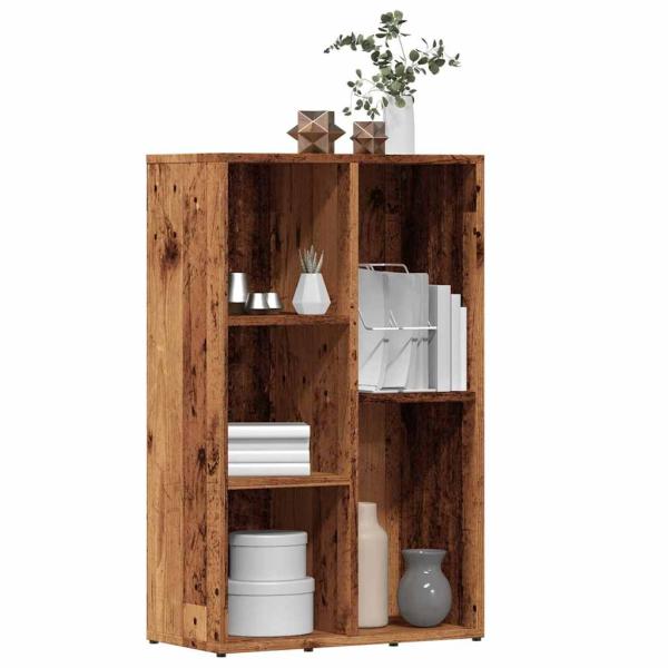 ARDEBO.de - Bücherregal Altholz-Optik 45x25x80 cm Holzwerkstoff