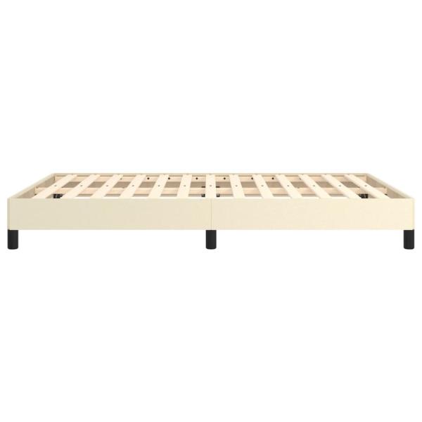 Bettgestell Creme 140x200 cm Kunstleder