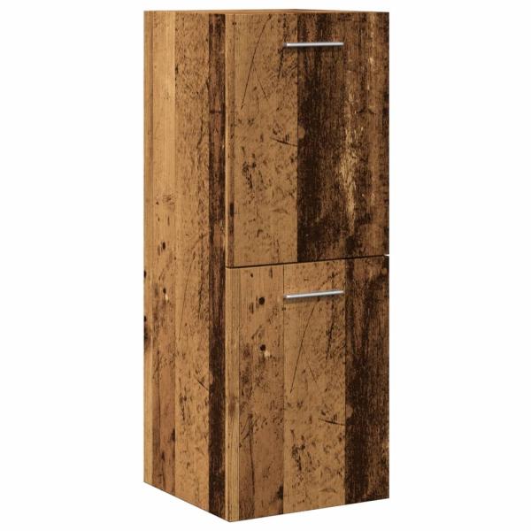 ARDEBO.de - Bad-Hängeschrank Altholz-Optik 30x30x80 cm Holzwerkstoff
