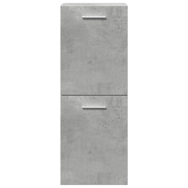 3-tlg. Badmöbel-Set Betongrau Holzwerkstoff