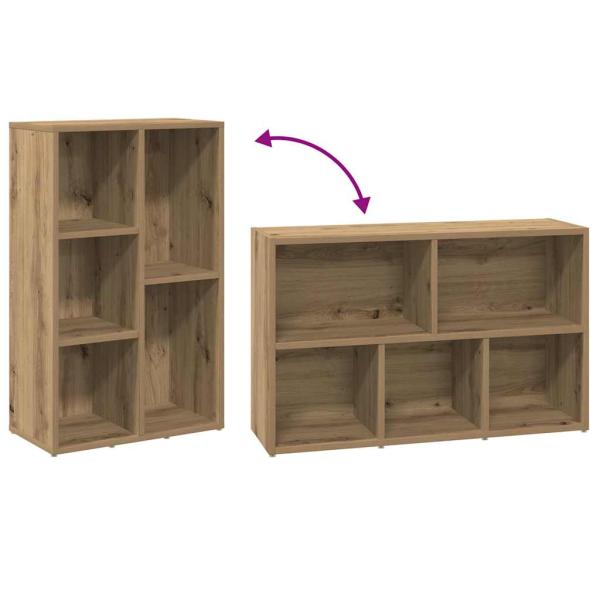 Bücherregal Artisan-Eiche 45x25x80 cm Holzwerkstoff