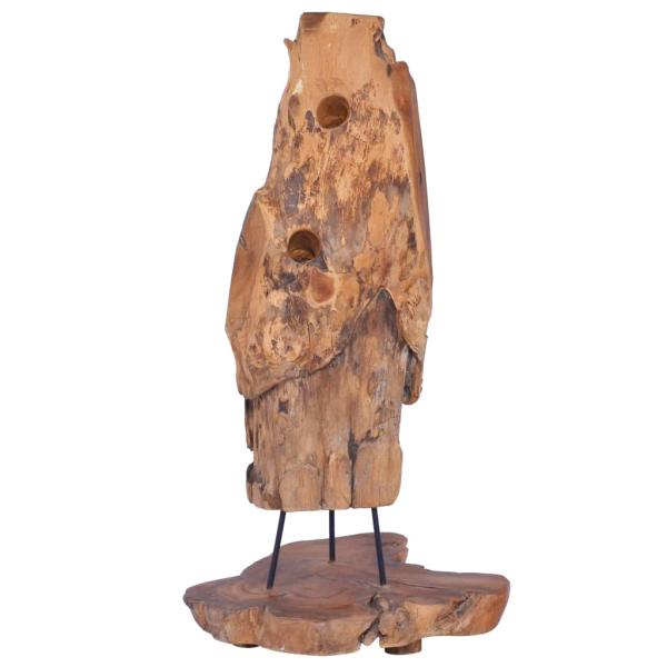 ARDEBO.de - Weinständer für 8 Flaschen 40x30x80 cm Massivholz Teak