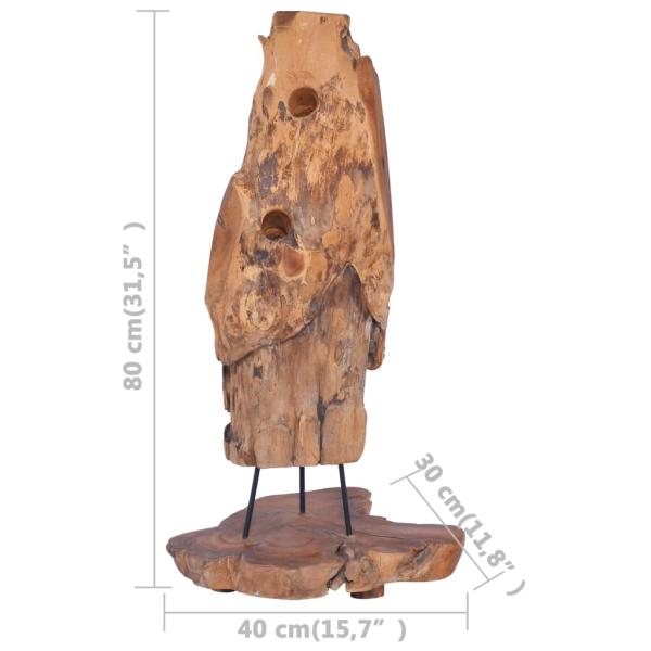Weinständer für 8 Flaschen 40x30x80 cm Massivholz Teak
