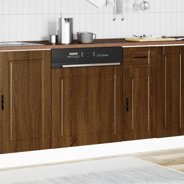 Geschirrsp?lerblende Porto Braun Eichen-Optik 60x1,5x57 cm