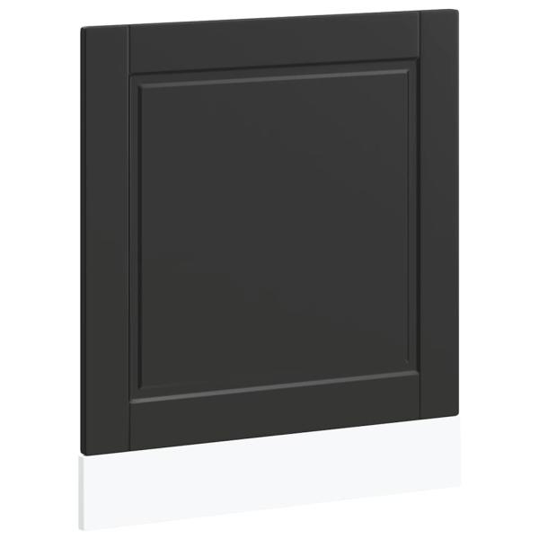 Geschirrspülerblende Porto Schwarz 60x1,5x67 cm Holzwerkstoff