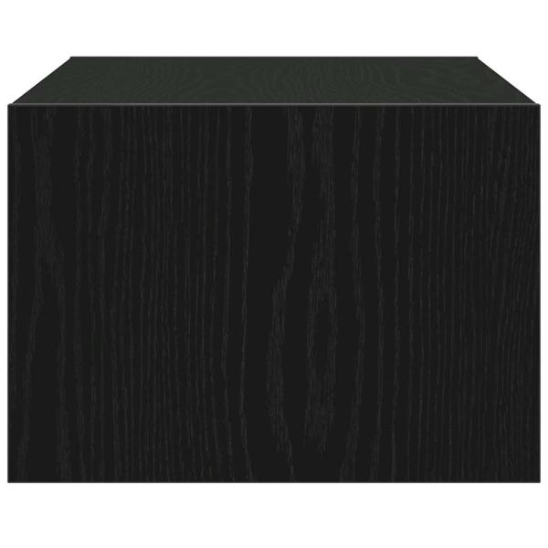 TV-Schrank mit LED-Leuchten Schwarz Eichen-Optik 75x35,5x25 cm