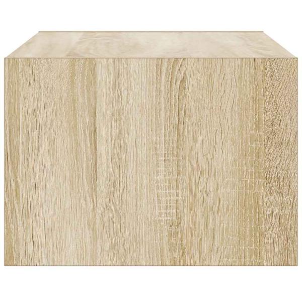 TV-Schrank mit LED-Leuchten Sonoma-Eiche 75x35,5x25 cm