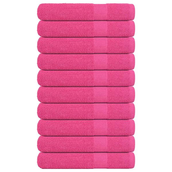 ARDEBO.de - Handtücher 10 Stk. Rosa 100x200 cm 360 g/m² 100% Baumwolle