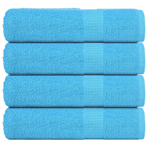 ARDEBO.de - Handtücher 4 Stk. Türkis 50x100 cm 360 g/m² 100% Baumwolle