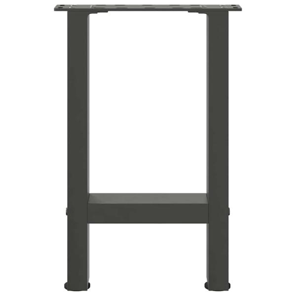 Couchtischbeine Anthrazit 2 Stk. 28x(42-43) cm Stahl