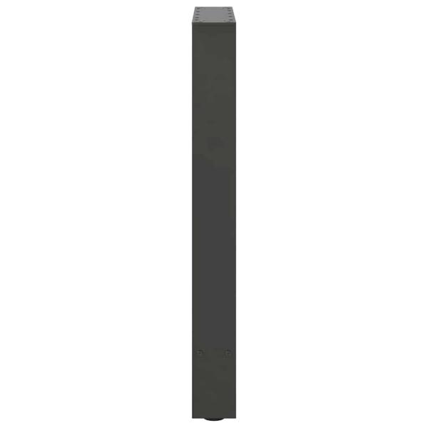 Couchtischbeine Anthrazit 2 Stk. 60x(72-73) cm Stahl