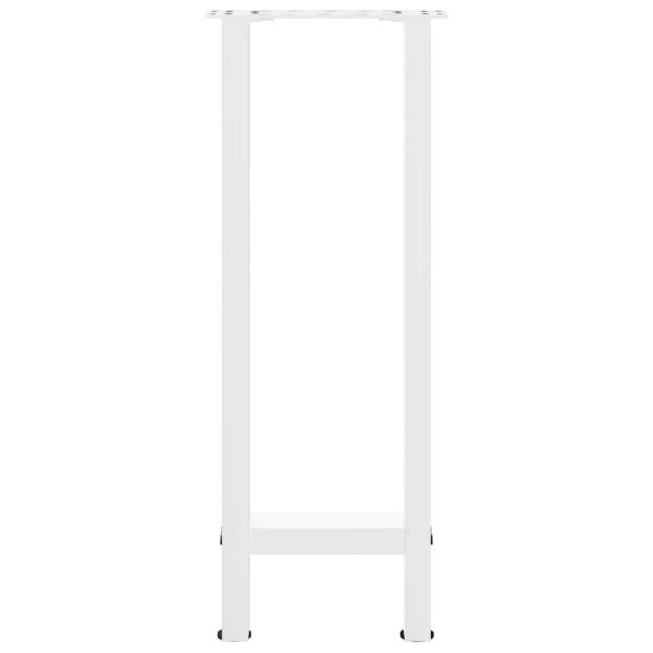 Couchtischbeine Weiß 2 Stk. 38x(72-73) cm Stahl
