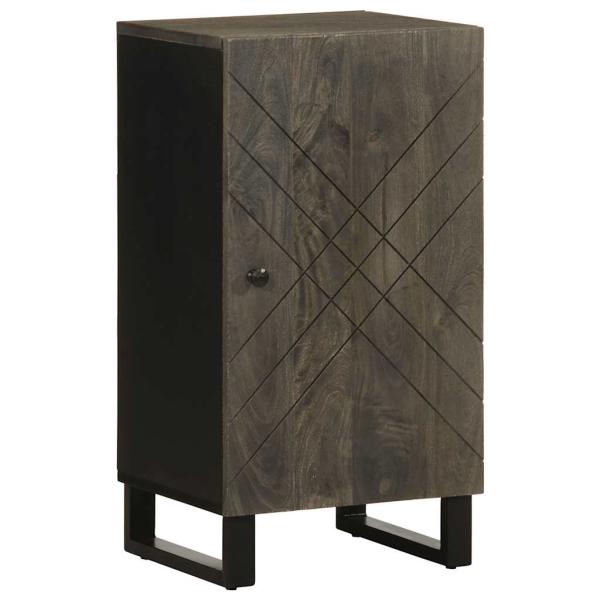 ARDEBO.de - Sideboard Schwarz 40x33x75 cm Massivholz Mango