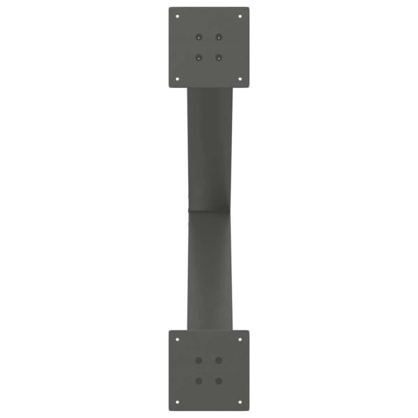 Esstischbeine X-Form 3 Stk. Anthrazit 70x(72-73) cm Stahl