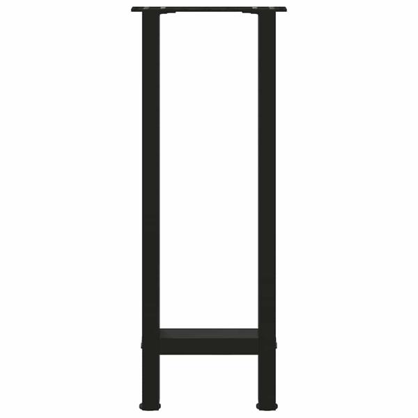 Couchtischbeine Schwarz 2 Stk. 28x(72-73) cm Stahl