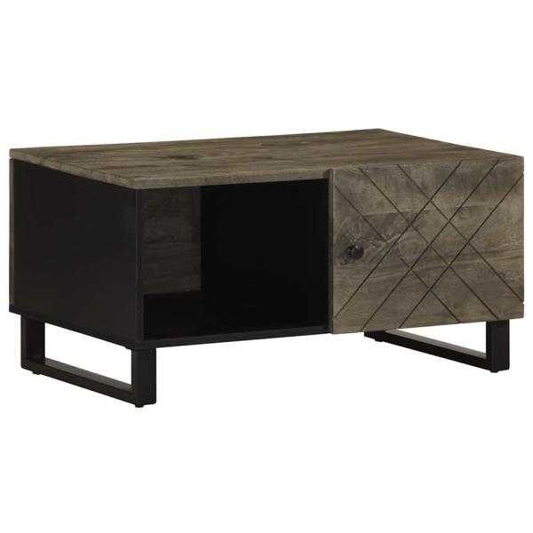 ARDEBO.de - Couchtisch Schwarz 80x50x40 cm Massivholz Mango