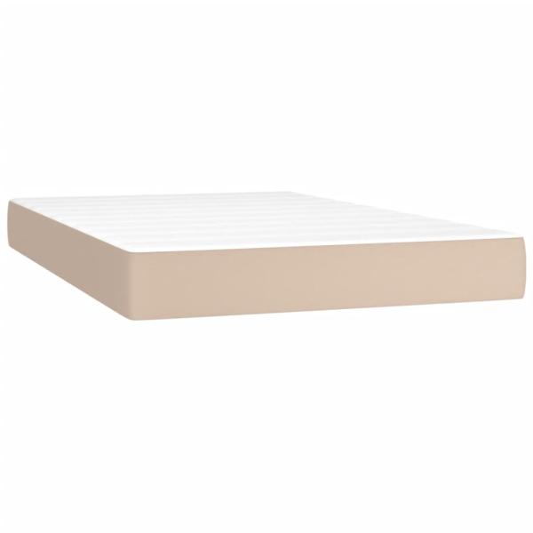 Boxspringbett mit Matratze & LED Cappuccino-Braun 120x200cm