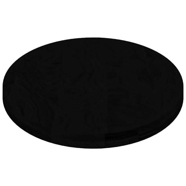 Tischplatte Dunkelbraun 120x60x4 cm Massivholz Eiche Oval