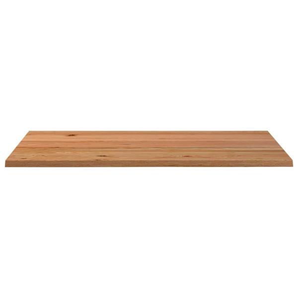 Tischplatte Hellbraun 180x100x4,2cm Massivholz Eiche Rechteckig