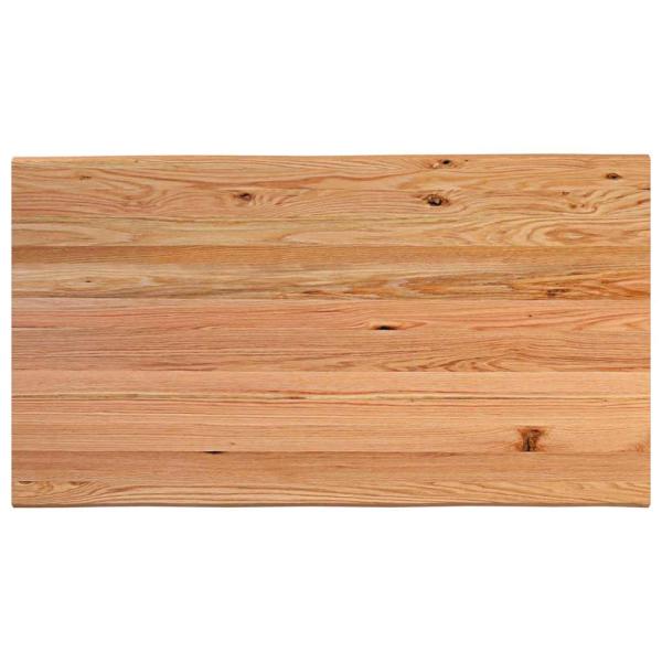 Tischplatte Hellbraun 180x100x4,2cm Massivholz Eiche Rechteckig