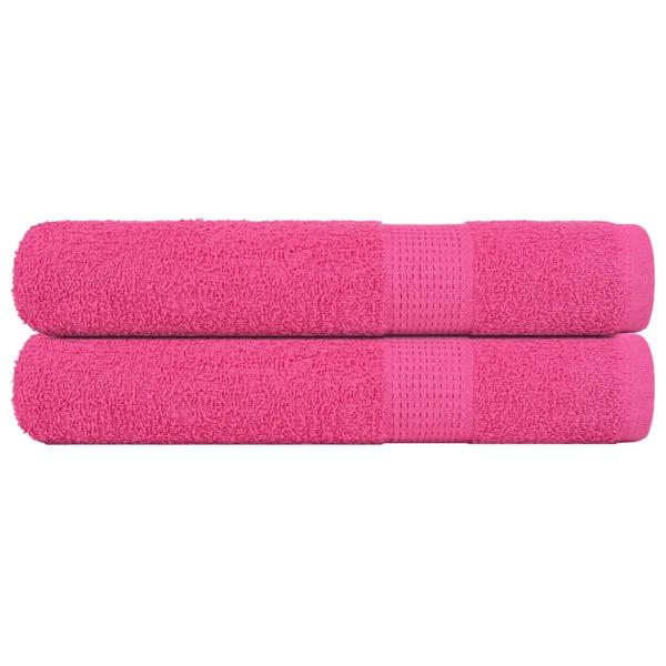 ARDEBO.de - Handtücher 2 Stk. Rosa 100x200 cm 360 g/m² 100% Baumwolle
