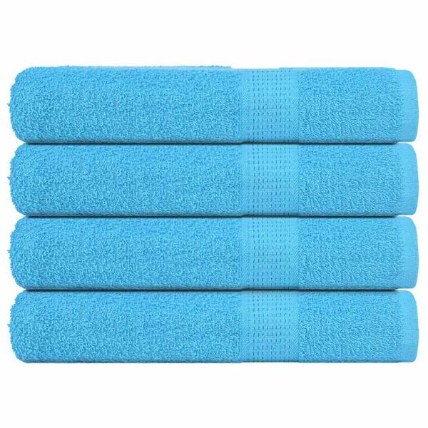 ARDEBO.de - Saunatücher 4 Stk. Türkis 80x200 cm 360 g/m² 100% Baumwolle