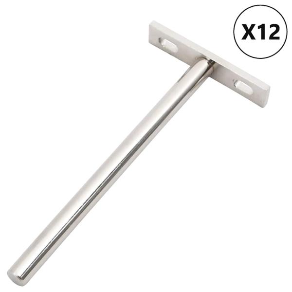 ARDEBO.de - Regalträger Schwebend 12 Stk. Unsichtbar Ø10x150 mm
