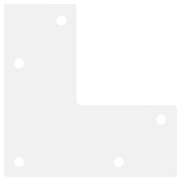 Couchtischbeine Konische Form 4 Stk. Weiß 42-43 cm Stahl