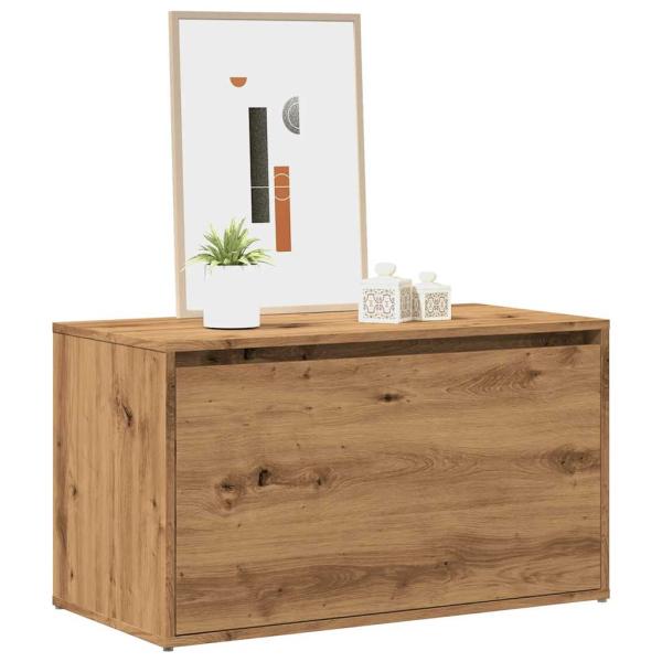 ARDEBO.de - Flurbank 80x40x45 cm Artisan-Eiche Holzwerkstoff