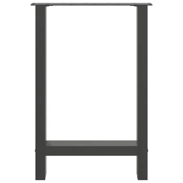 Couchtischbeine Anthrazit 2 Stk. 50x(72-73) cm Stahl