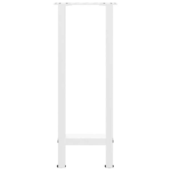 Couchtischbeine Weiß 2 Stk. 28x(72-73) cm Stahl